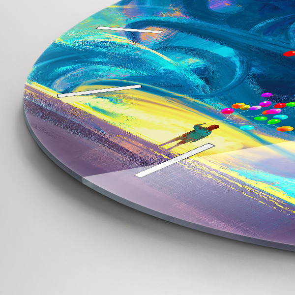 Orologio rotondo Bambino e palloncini