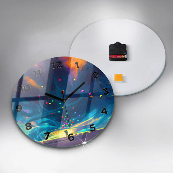 Orologio rotondo Bambino e palloncini