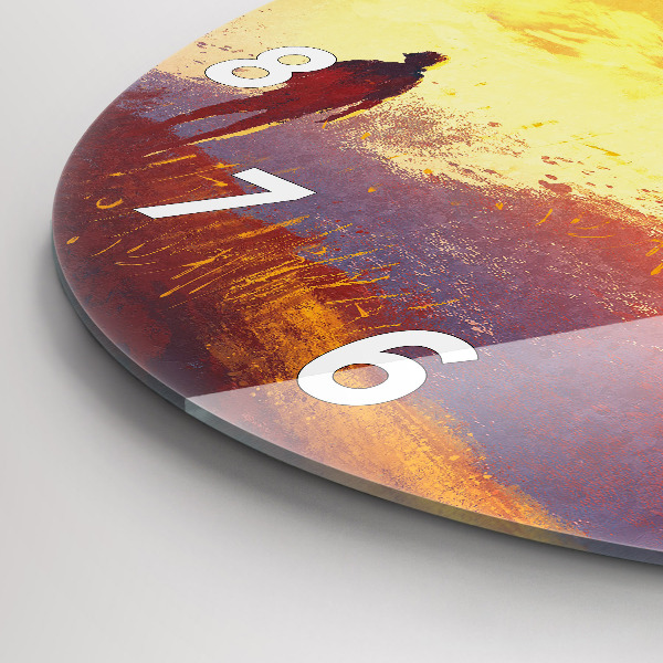 Orologio rotondo Paesaggio autunnale