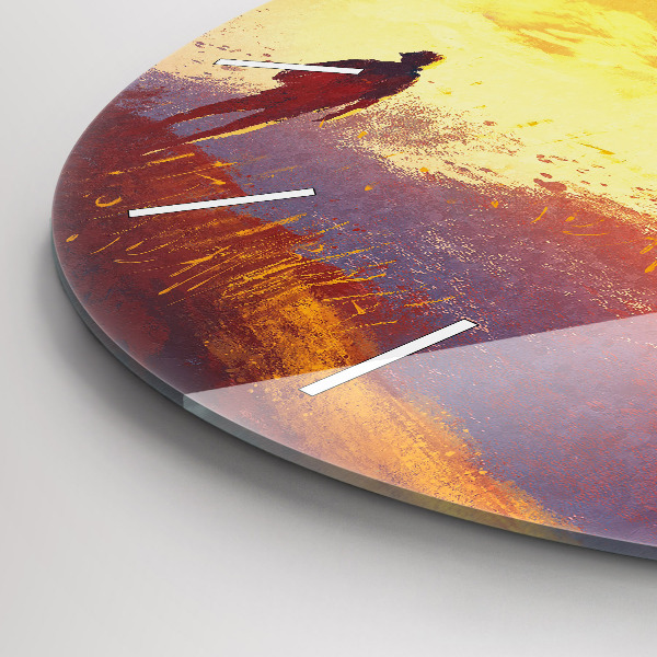 Orologio rotondo Paesaggio autunnale