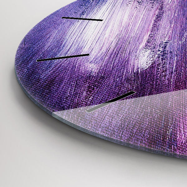 Orologio rotondo in vetro Texture della vernice acrilica