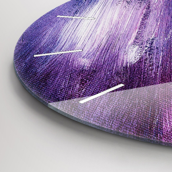 Orologio rotondo in vetro Texture della vernice acrilica