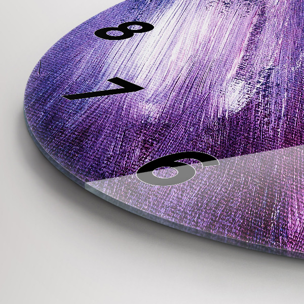 Orologio rotondo in vetro Texture della vernice acrilica