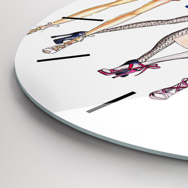 Orologio rotondo in vetro Ragazze alla moda