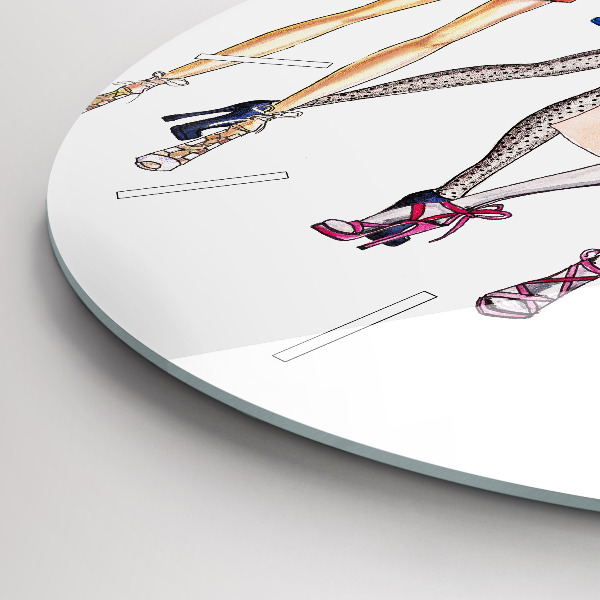 Orologio rotondo in vetro Ragazze alla moda