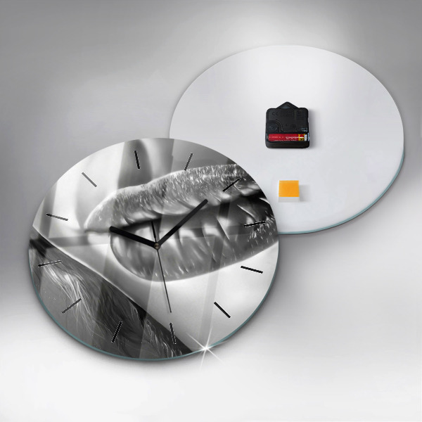 Orologio rotondo Labbra di donna