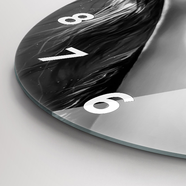 Orologio rotondo Labbra di donna