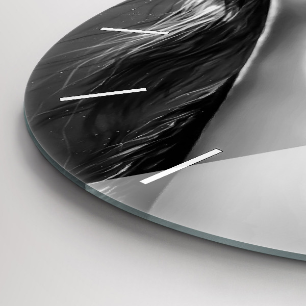 Orologio rotondo Labbra di donna