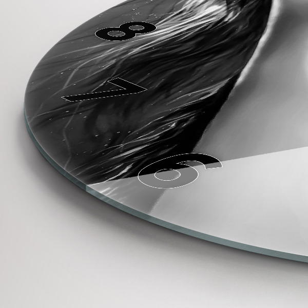 Orologio rotondo Labbra di donna