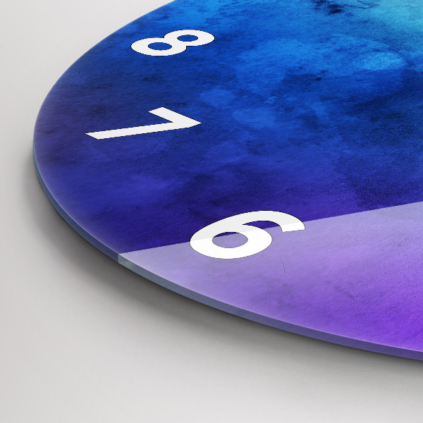 Orologio rotondo in vetro Punti colorati