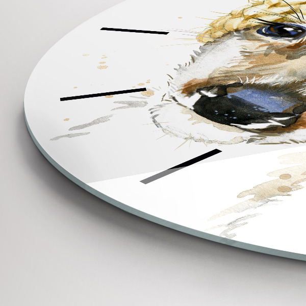 Orologio rotondo in vetro Un cervo