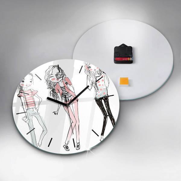 Orologio rotondo in vetro Moda femminile