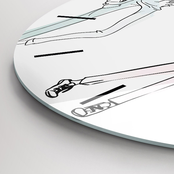 Orologio rotondo in vetro Moda femminile