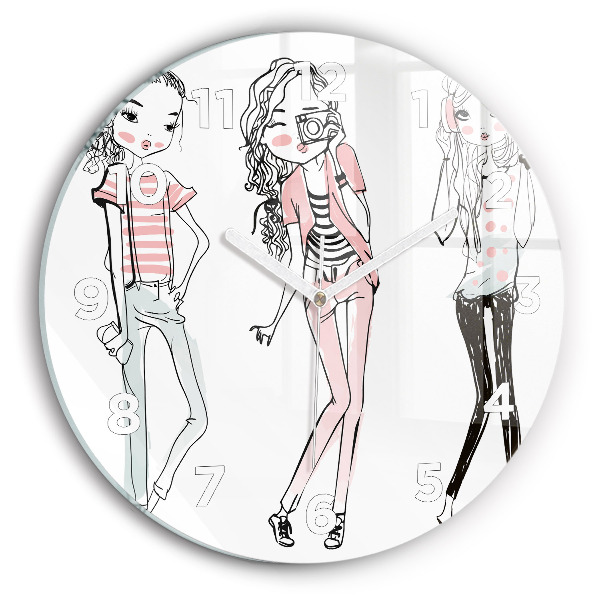 Orologio rotondo in vetro Moda femminile