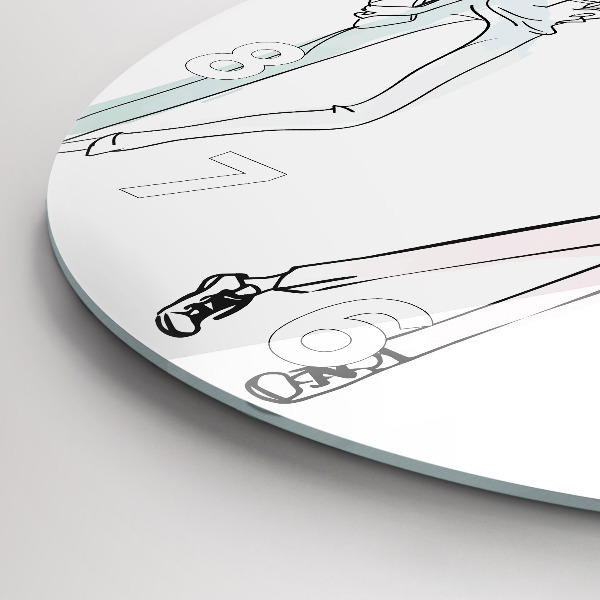 Orologio rotondo in vetro Moda femminile