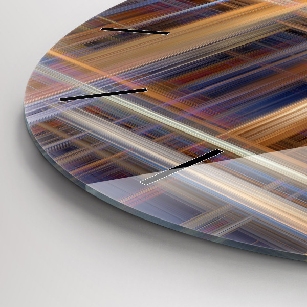 Orologio rotondo in vetro Geometria astratta