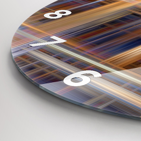 Orologio rotondo in vetro Geometria astratta