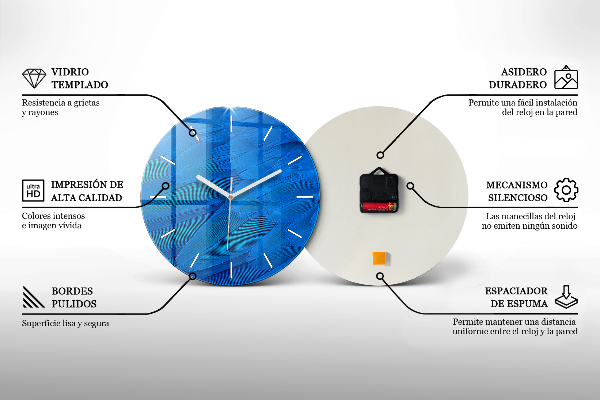 Orologio rotondo in vetro Sala dell'astrazione