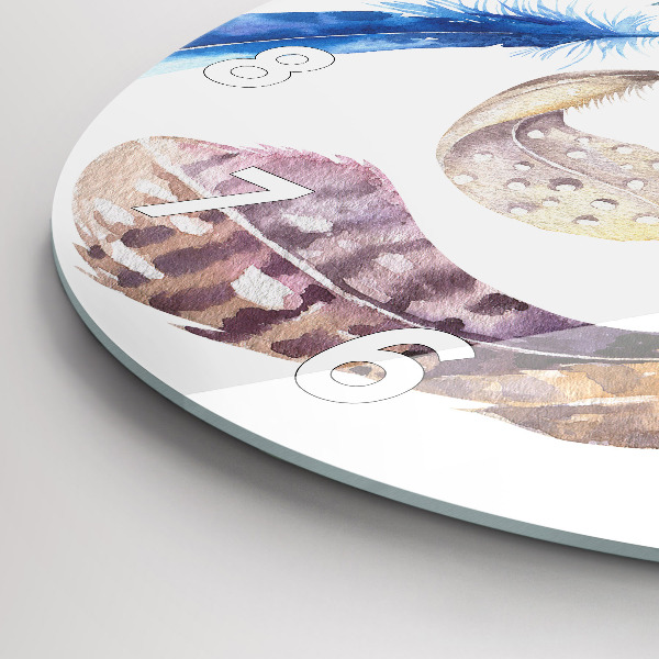 Orologio rotondo in vetro Illustrazione d'arte retrò