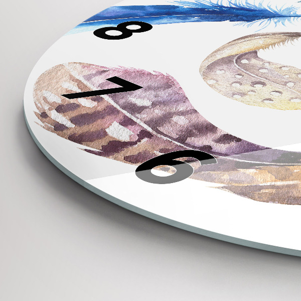 Orologio rotondo in vetro Illustrazione d'arte retrò