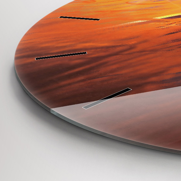 Orologio rotondo in vetro Cavaliere con spada