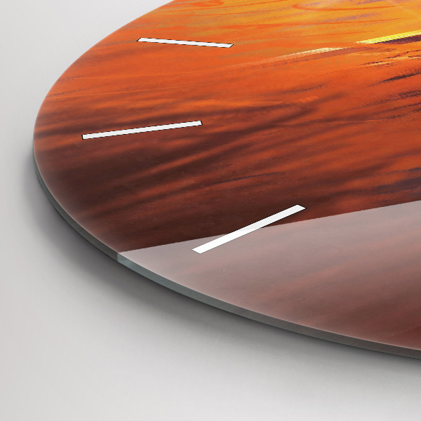 Orologio rotondo in vetro Cavaliere con spada