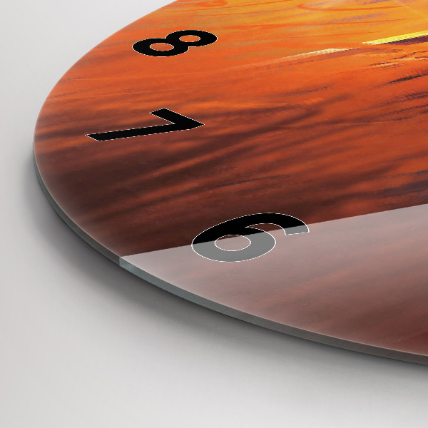 Orologio rotondo in vetro Cavaliere con spada