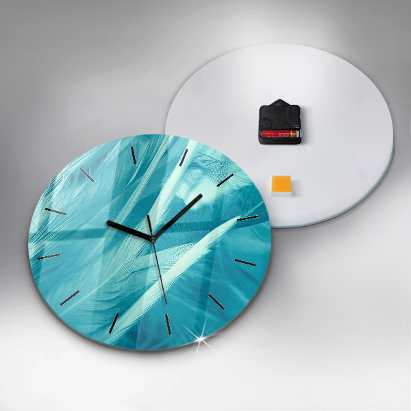 Orologio rotondo in vetro Verde turchese vintage