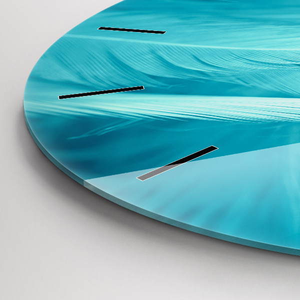 Orologio rotondo in vetro Verde turchese vintage