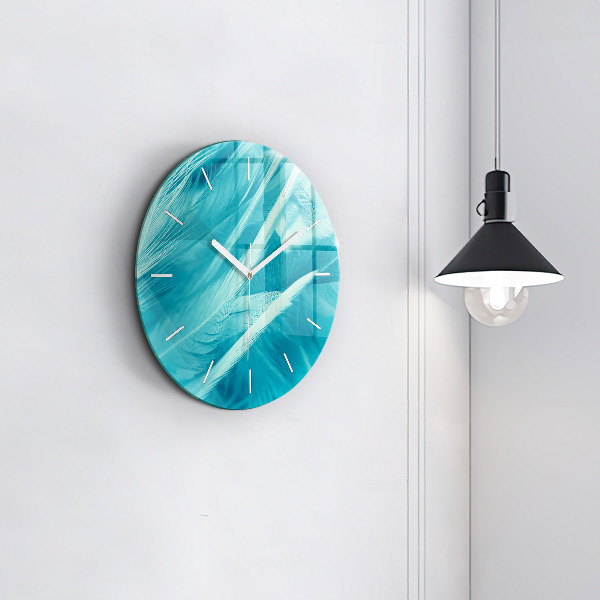 Orologio rotondo in vetro Verde turchese vintage