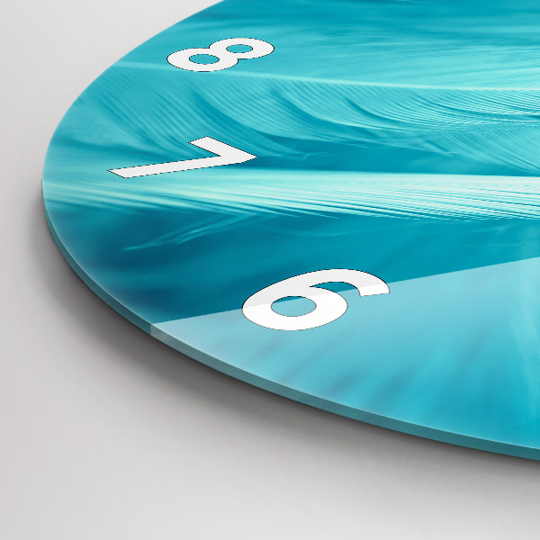 Orologio rotondo in vetro Verde turchese vintage