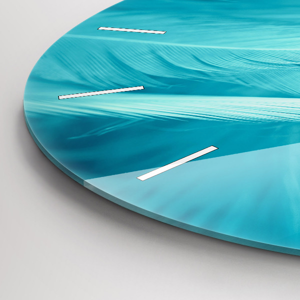 Orologio rotondo in vetro Verde turchese vintage