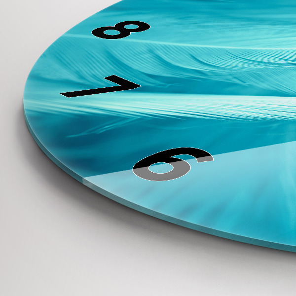 Orologio rotondo in vetro Verde turchese vintage