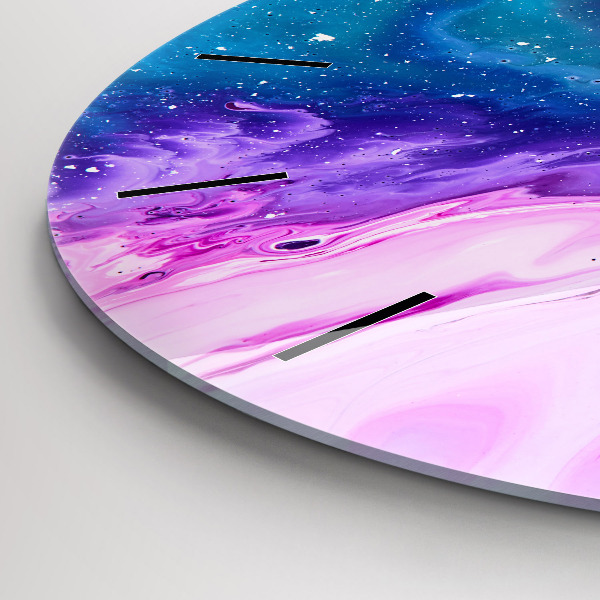 Orologio rotondo in vetro Sfondo colorato