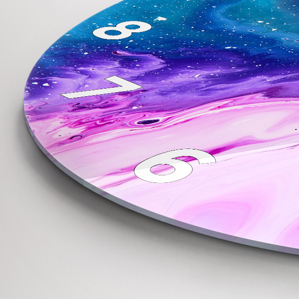 Orologio rotondo in vetro Sfondo colorato