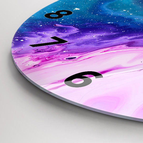 Orologio rotondo in vetro Sfondo colorato