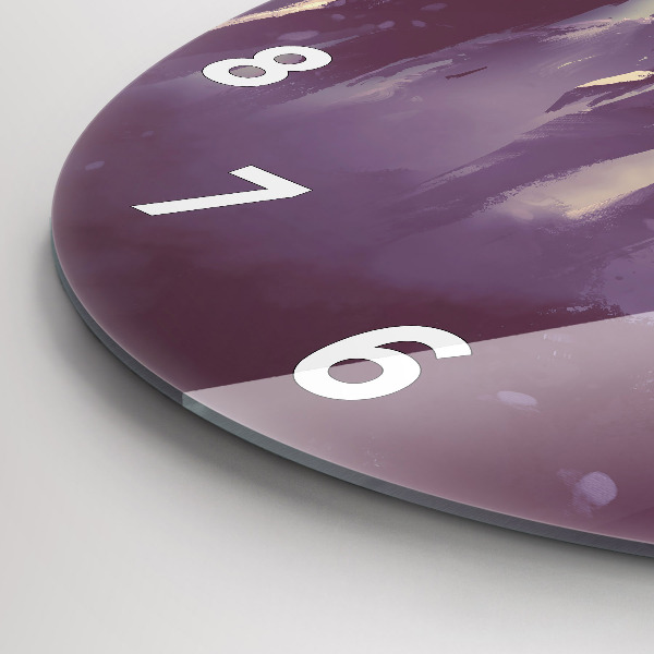 Orologio rotondo in vetro Zombie di notte - Halloween