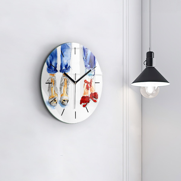 Orologio rotondo in vetro Tacchi alti da donna