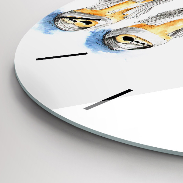 Orologio rotondo in vetro Tacchi alti da donna