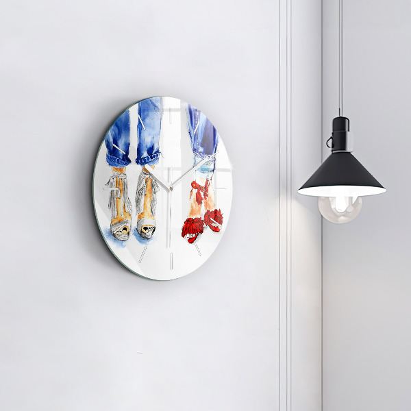 Orologio rotondo in vetro Tacchi alti da donna