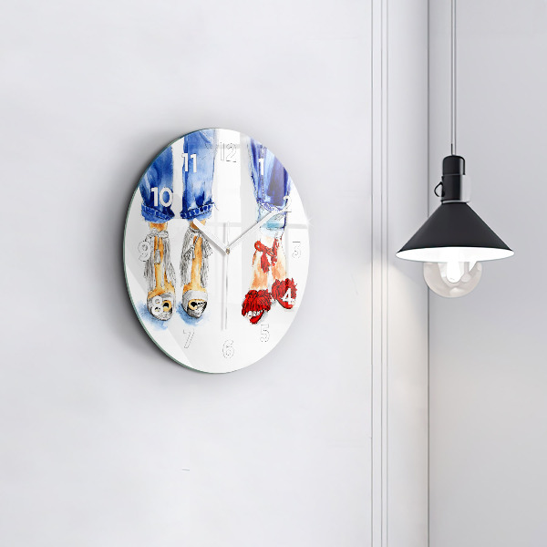 Orologio rotondo in vetro Tacchi alti da donna