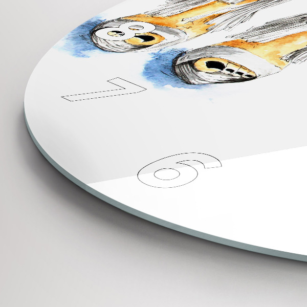 Orologio rotondo in vetro Tacchi alti da donna