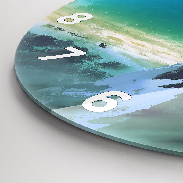 Orologio rotondo in vetro L'uomo sulla luna