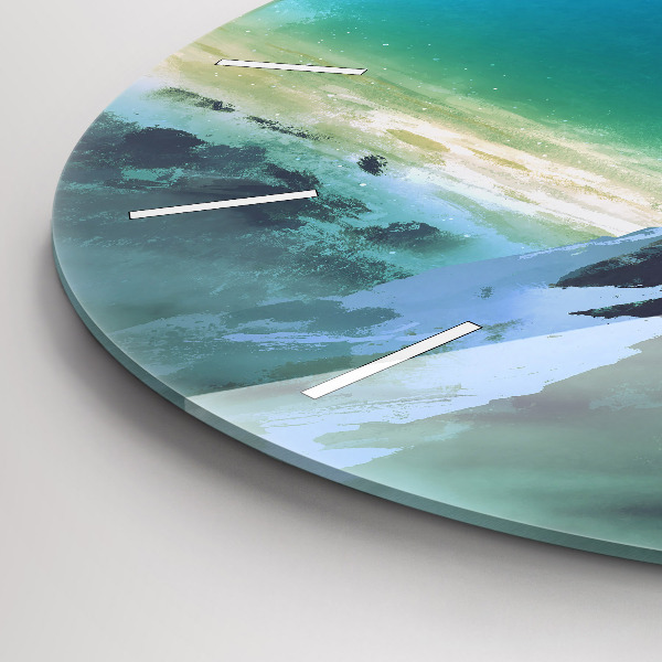 Orologio rotondo in vetro L'uomo sulla luna