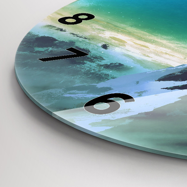 Orologio rotondo in vetro L'uomo sulla luna