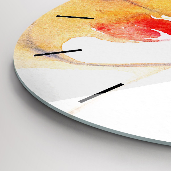 Orologio rotondo in vetro Donna con cappello