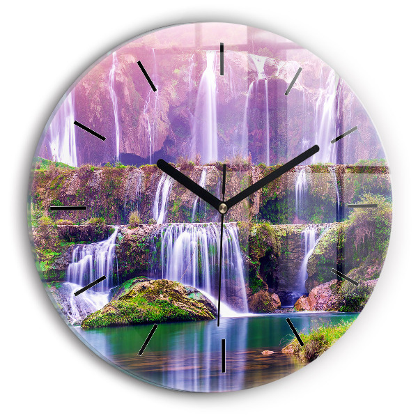 Orologio rotondo in vetro Cascata Jiulong Cina