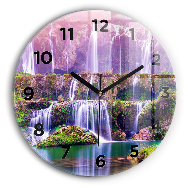 Orologio rotondo in vetro Cascata Jiulong Cina