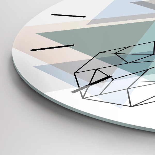 Orologio rotondo in vetro Renna stile scandinavo