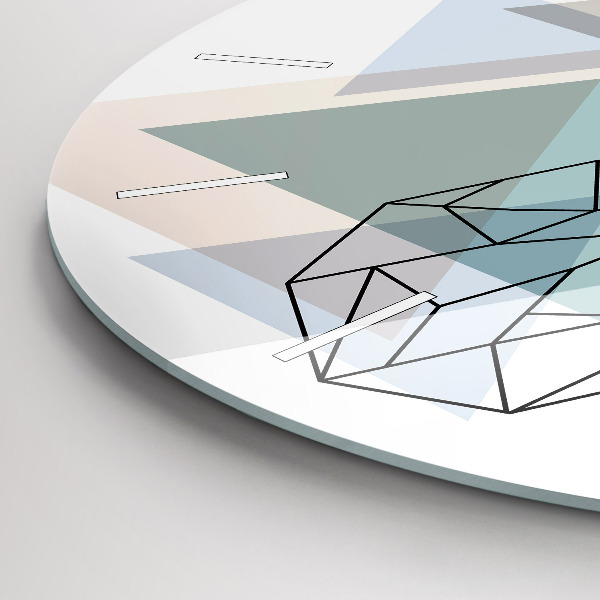 Orologio rotondo in vetro Renna stile scandinavo